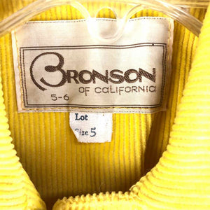 Embroidered Yellow Corduroy Shirt