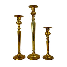 Load image into Gallery viewer, Brass Candleholder Set