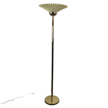 Load image into Gallery viewer, Gold &amp; Ivory Floor Lamp