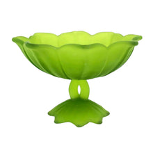 Load image into Gallery viewer, Green Compote Lotus Bowl