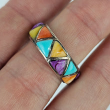 Load image into Gallery viewer, Multicolor Inlaid Stone Ring