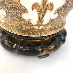 Gold Chinoiserie Porcelain Lamps