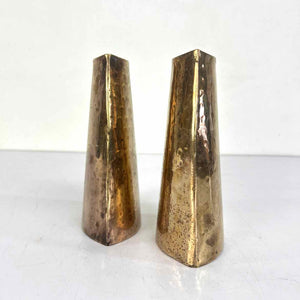 Hammered Brass Vases