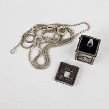 Load image into Gallery viewer, Sterling Prayer Box Necklace