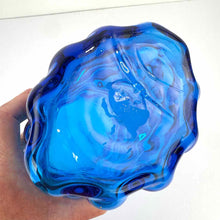Load image into Gallery viewer, Blenko Colbalt Blue Bubble Vase