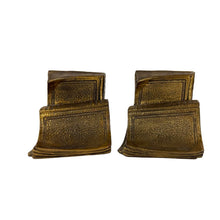Load image into Gallery viewer, Brass Book Bookends