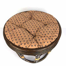 Load image into Gallery viewer, Bent Rattan Ottoman