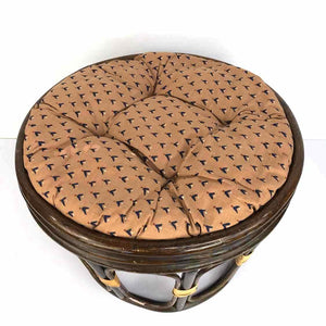 Bent Rattan Ottoman