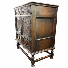 Load image into Gallery viewer, Antique Hand Carved Cupboard