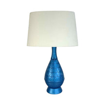 Load image into Gallery viewer, Modern Blue Pottery Lamp