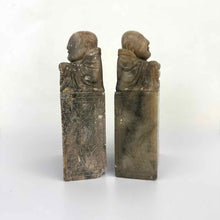 Load image into Gallery viewer, Buddha Soapstone Bookends