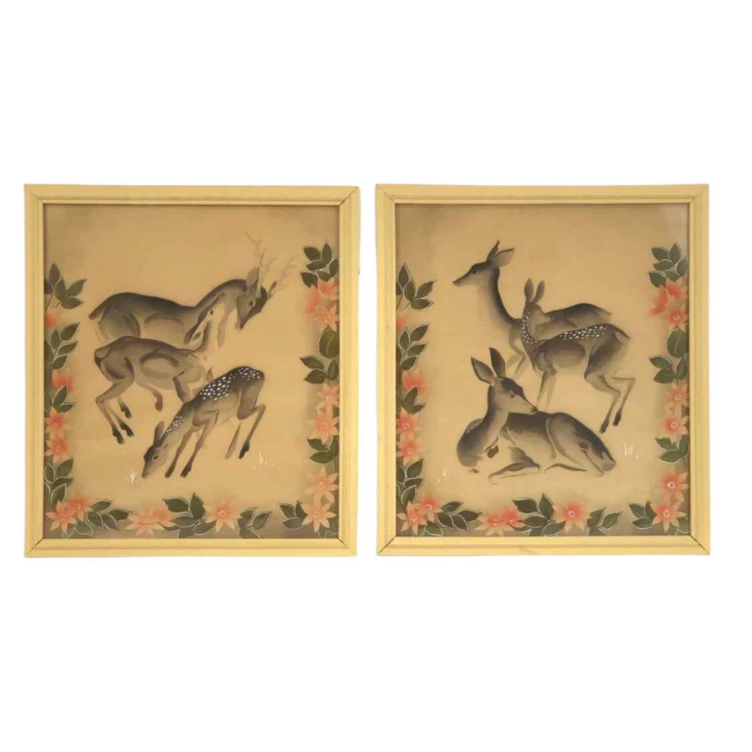 Mid-Century Deer Prints