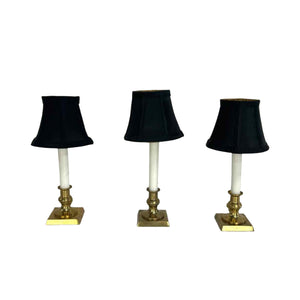 Tiny Brass Candlestick Lamp
