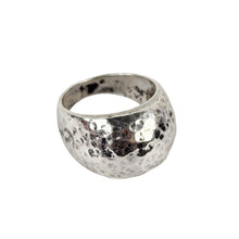 Load image into Gallery viewer, Hammered Sterling Dome Ring