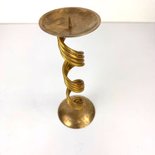 Load image into Gallery viewer, Brass Spiral Twist Candleholder