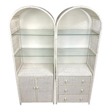 Load image into Gallery viewer, White Wicker Etagare Shelves