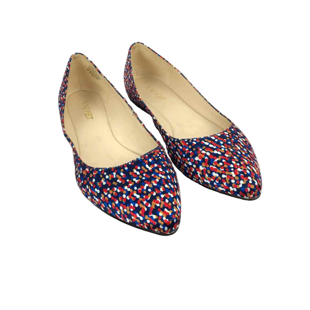 Satin Confetti Flats