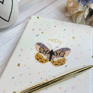 Lavender Butterfly Clear Sticker