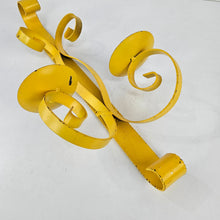 Load image into Gallery viewer, Yellow Iron Sconce Candleholder