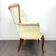 Load image into Gallery viewer, Ivory Velvet Chair