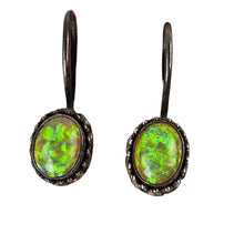 Load image into Gallery viewer, Jelly Opal &amp; Sterling Earrings