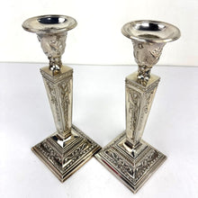 Load image into Gallery viewer, Silver Candleholders