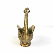Load image into Gallery viewer, Gold Metal Swan Bowl