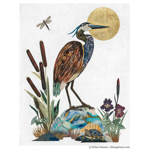 River Saint- Heron Signed Print