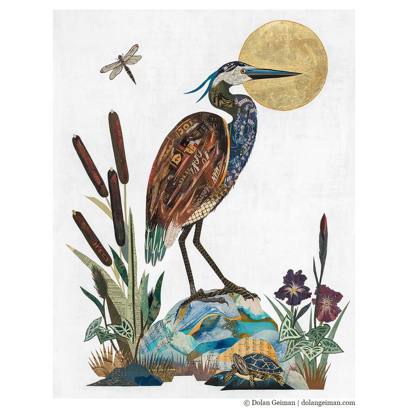 River Saint- Heron Signed Print