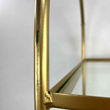 Load image into Gallery viewer, Gold Metal Rattan Shelf