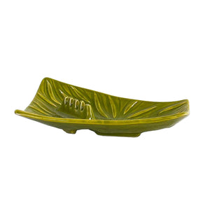 Groovy Green Pottery Ashtray