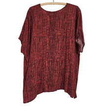 Load image into Gallery viewer, Ladies Red &amp; Black Blouse