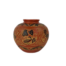 Load image into Gallery viewer, Orange 1930s Pottery Vase