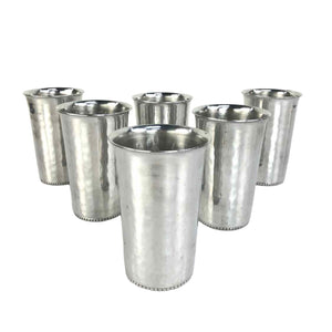 Hammered Aluminum Glasses