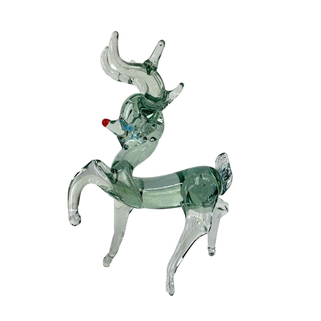 Hand Blown Glass Reindeer