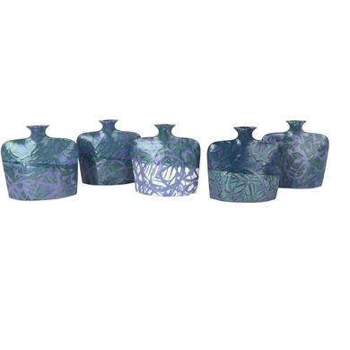 Studio Pottery Splatter Bud Vase