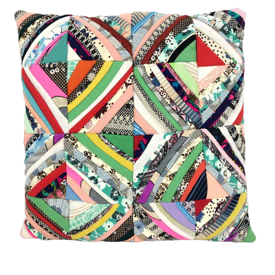 Colorful Quilted Polyester Pillow