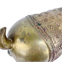 Load image into Gallery viewer, Large Sitting Brass Reindeer
