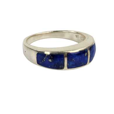 Modern Sterling & Lapis Ring