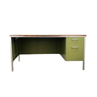 Green Metal Desk
