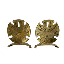 Load image into Gallery viewer, Brass Sand Dollar Bookends