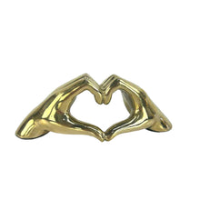 Load image into Gallery viewer, Brass Heart Hands