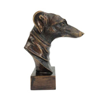 Load image into Gallery viewer, Greyhound Brass Dog Head