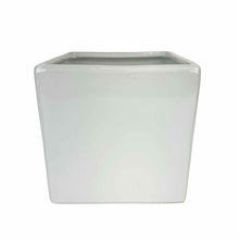 Load image into Gallery viewer, White Square Planter