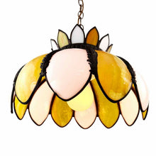 Load image into Gallery viewer, Slag Glass Lotus Pendant Lamp