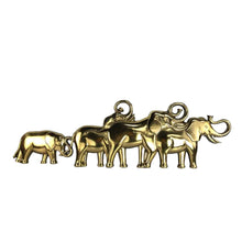 Load image into Gallery viewer, Gold Elephants Wall Hanging