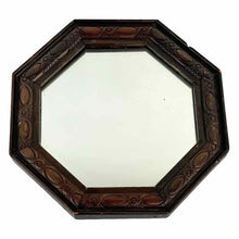 Load image into Gallery viewer, Antique Wooden Octagon Mirror