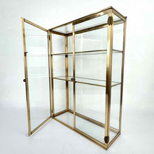 Load image into Gallery viewer, Brass &amp; Glass Display Case