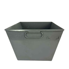 Load image into Gallery viewer, Gray Metal Bin