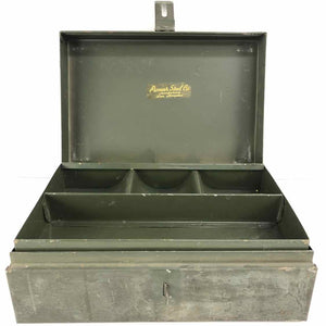 Green Metal Cash box